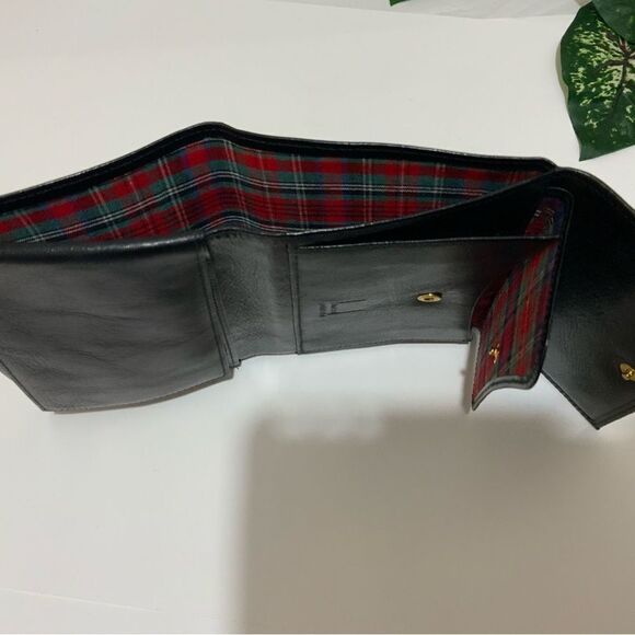 New WITTCHEN BLACK GENUINE ITALIAN LEATHER Italy Collection TRI FOLD WALLET - Picture 7 of 14